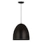 Z-Lite Z Studio Dome Pendant 3 Light Pendant, Matte Black 6012P19-SBK - alternate 1
